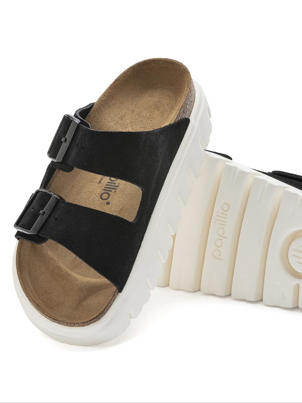 BIRKENSTOCK Papillo Arizona Chunky - Black Suede